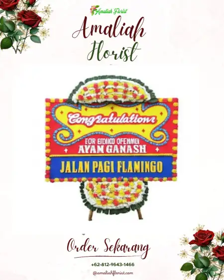 Sewa Papan Bunga Junti